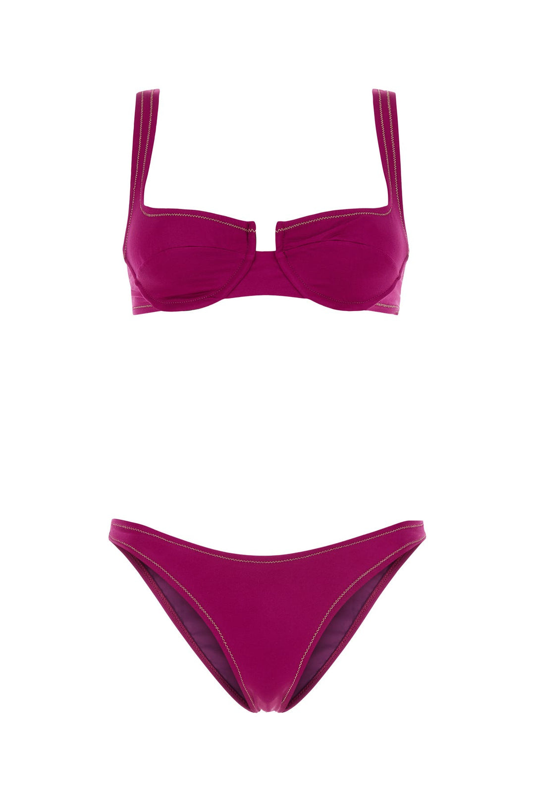 Grape stretch nylon Brigitte bikini