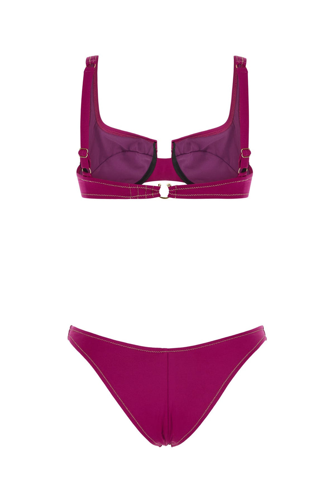 Grape stretch nylon Brigitte bikini