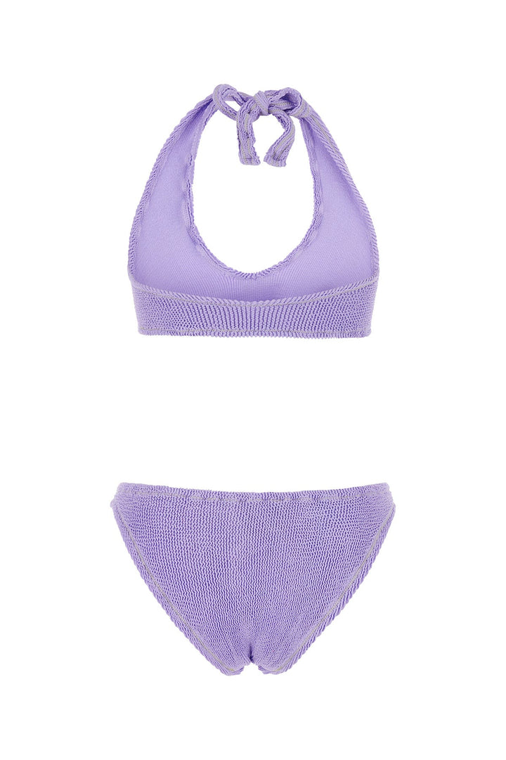 Lilac stretch nylon Pilou Set bikini