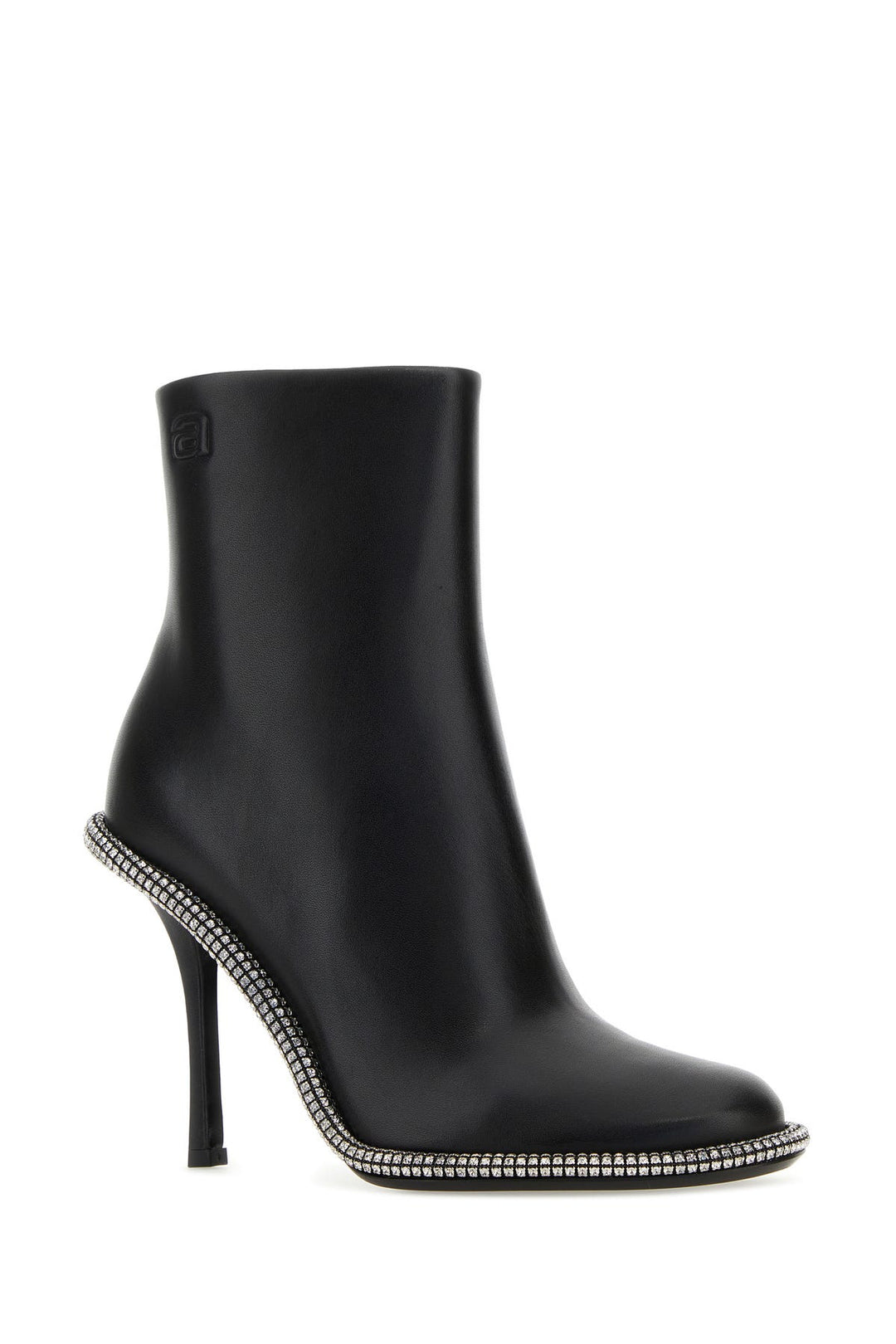 Black leather Kira 105 ankle boots