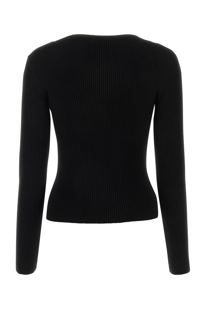 Black wool blend sweater