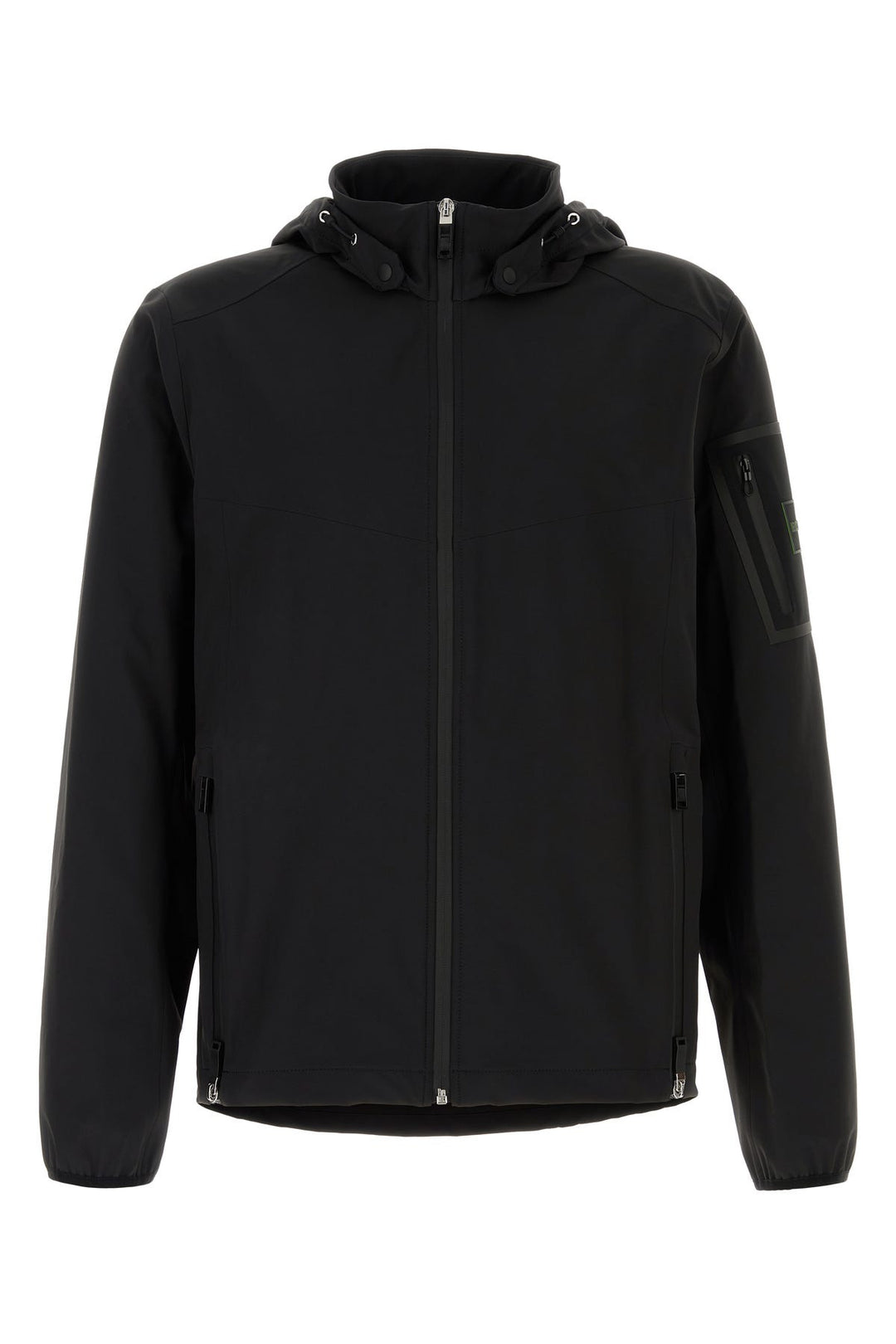 Black stretch nylon jacket