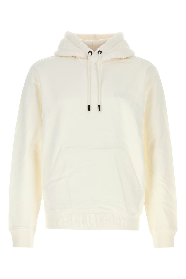 White cotton sweatshirt