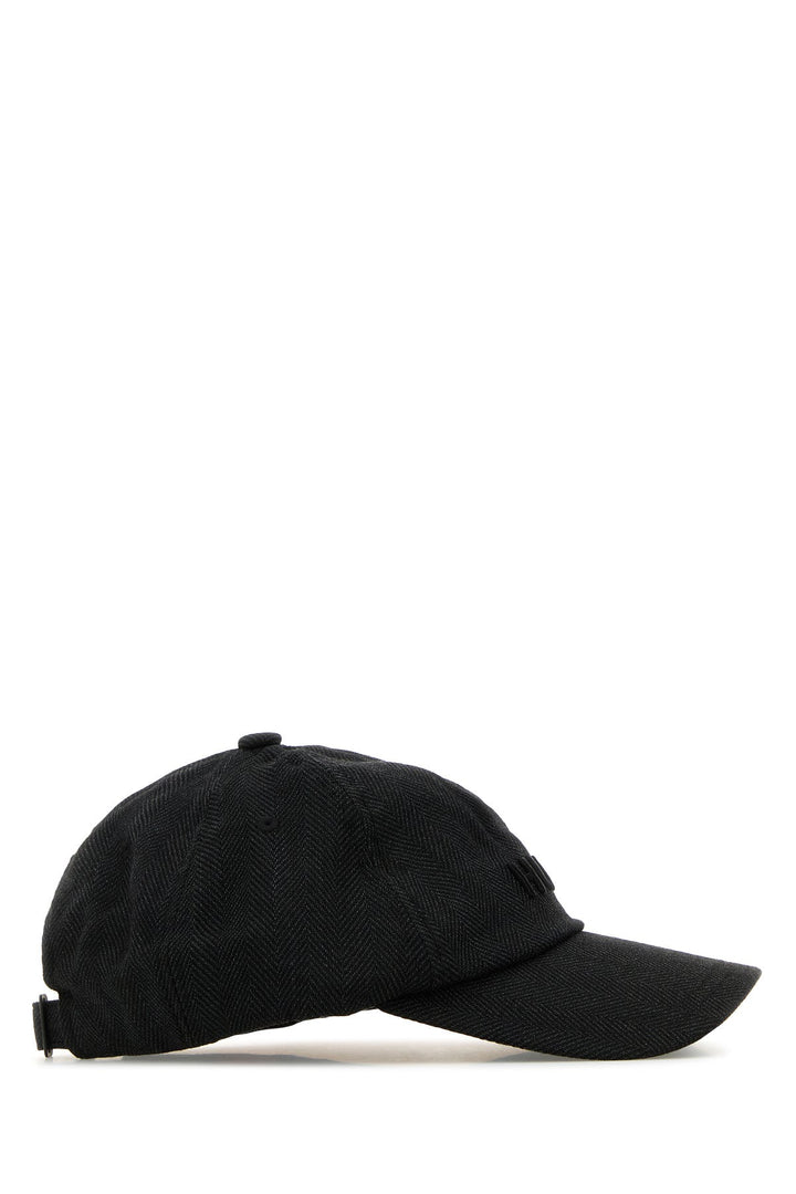 Embroidered stretch polyester blend baseball cap