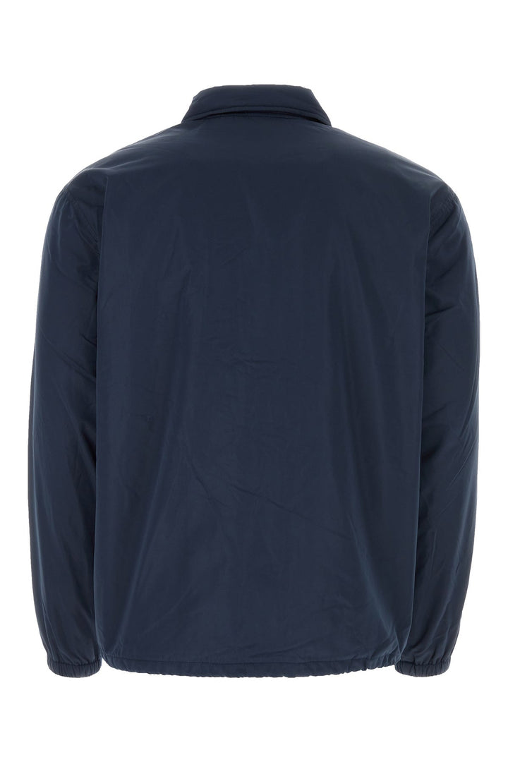 Midnight blue polyester windbreaker