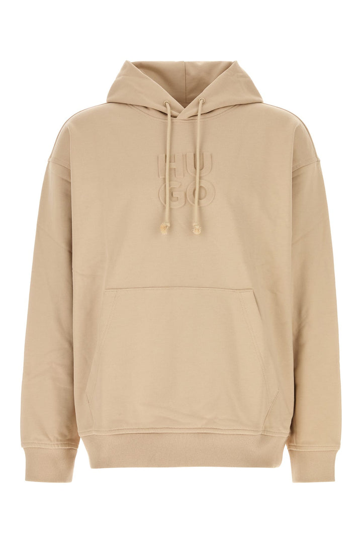 Beige cotton sweatshirt