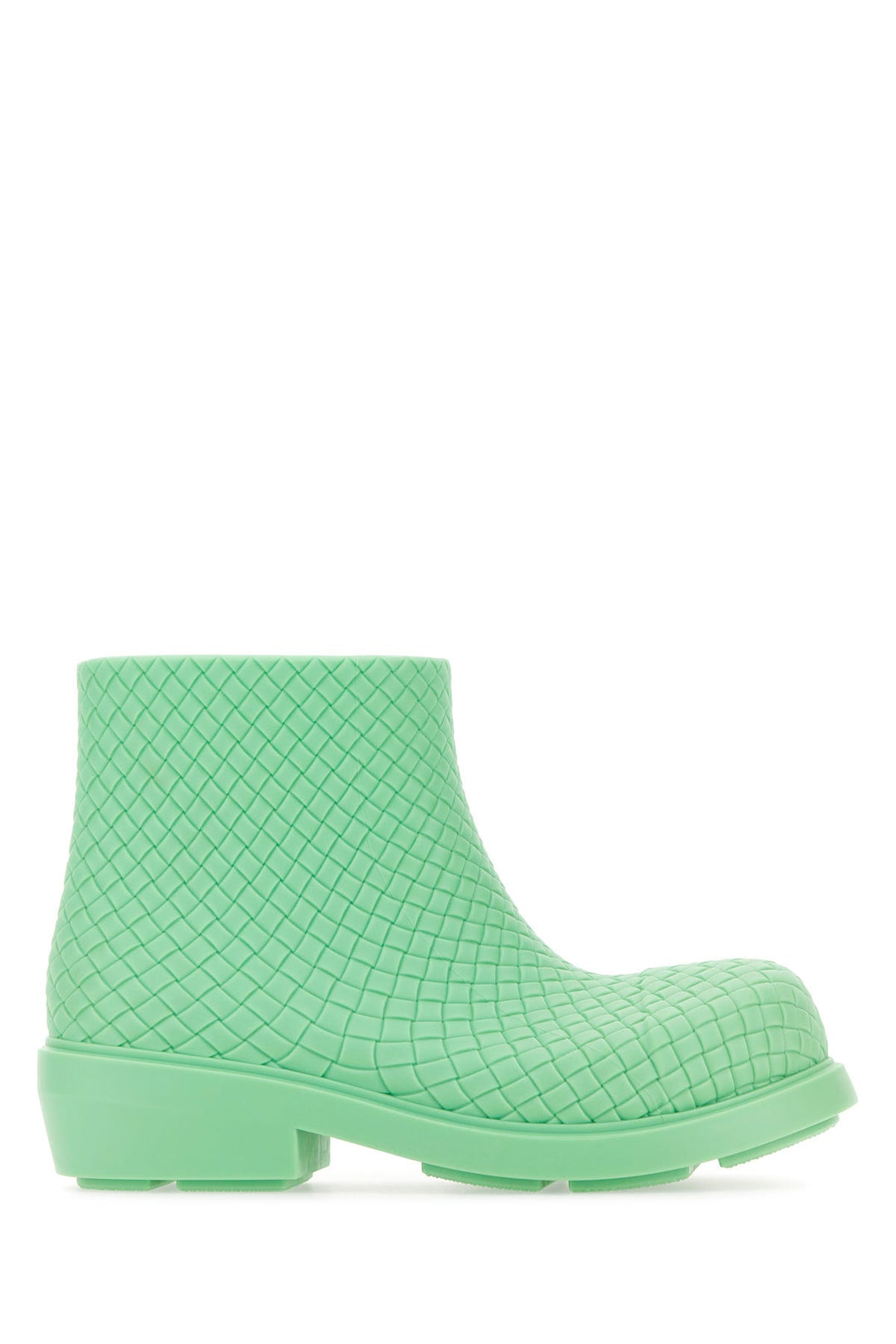 Mint green rubber Fireman ankle boots