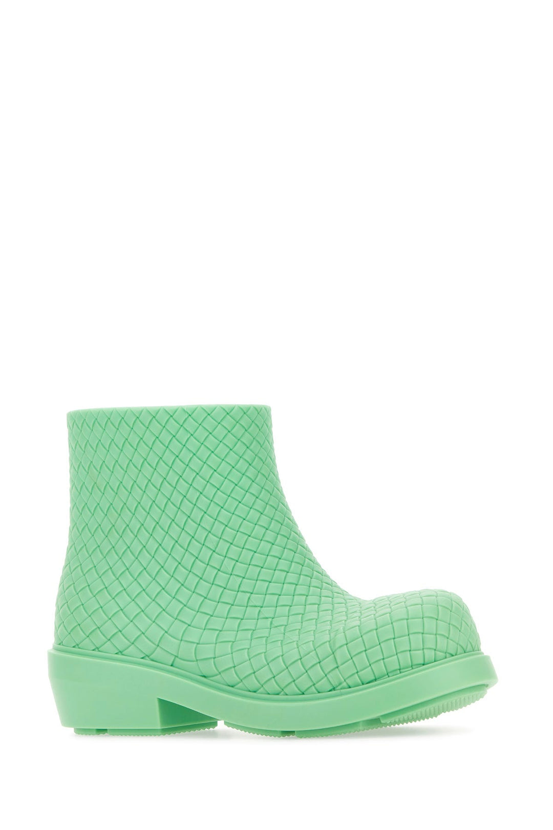 Mint green rubber Fireman ankle boots