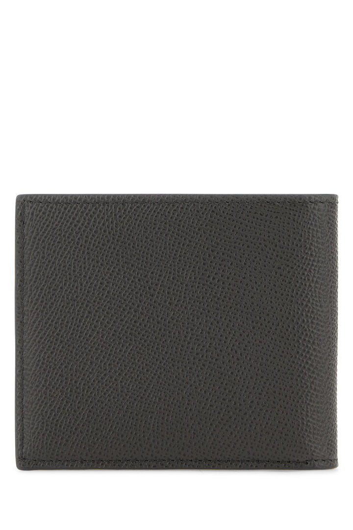 Dove grey leather wallet