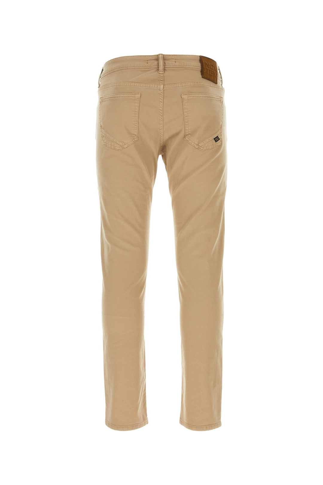 Beige stretch cotton pant