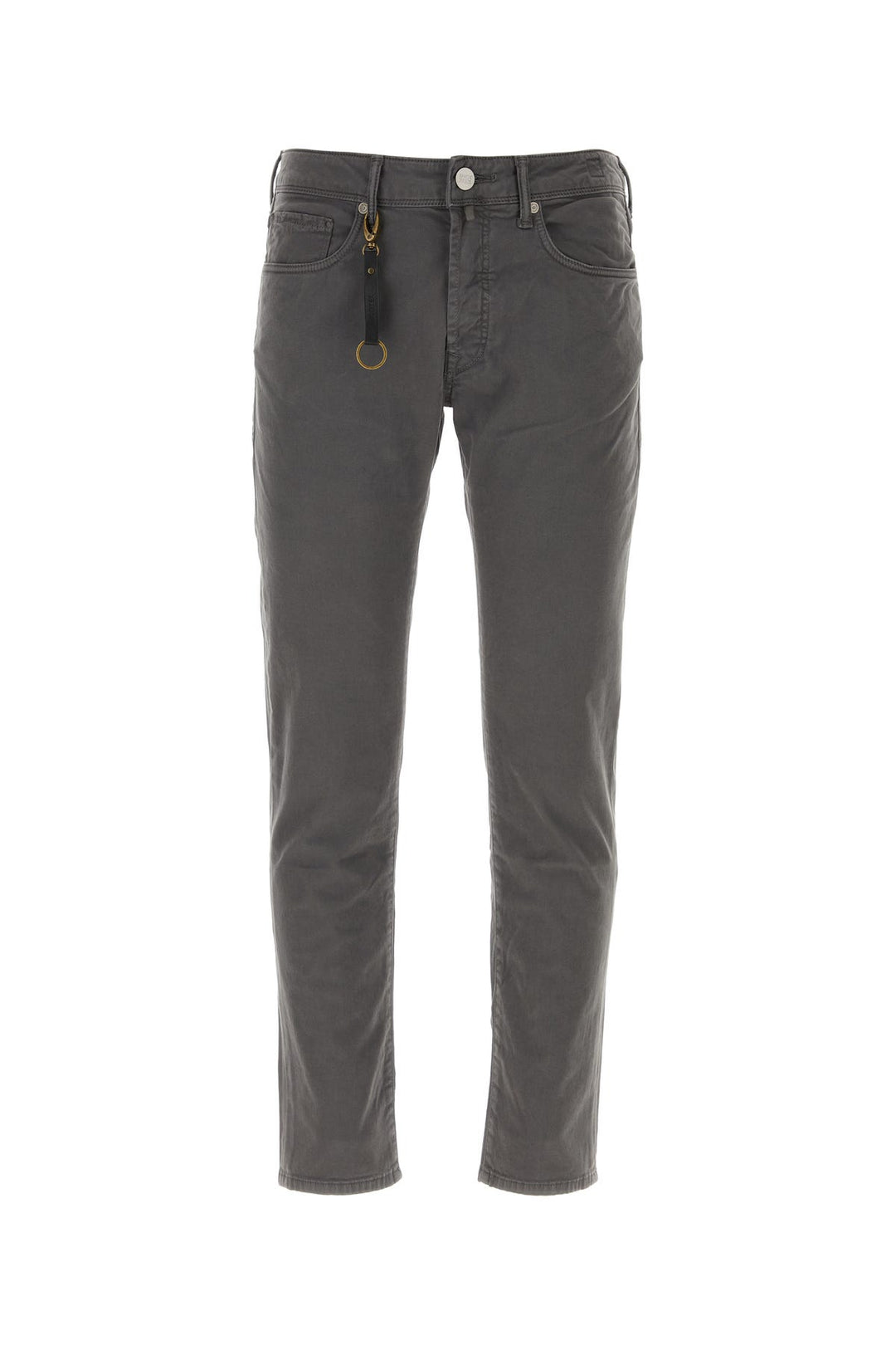 Dark grey stretch cotton pant