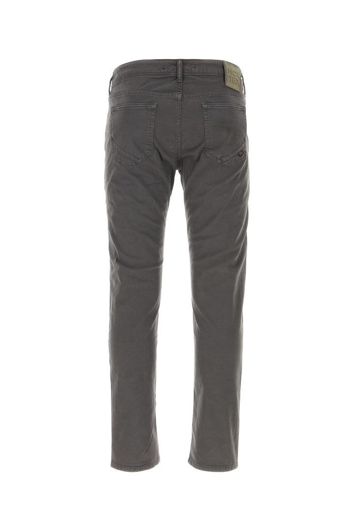 Dark grey stretch cotton pant