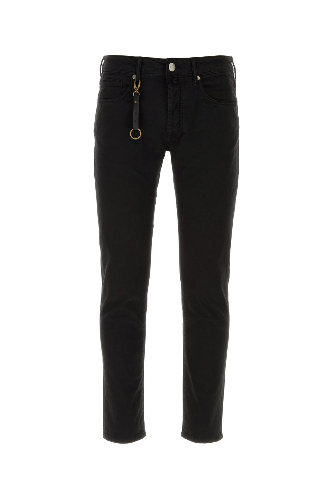 Black stretch cotton pant