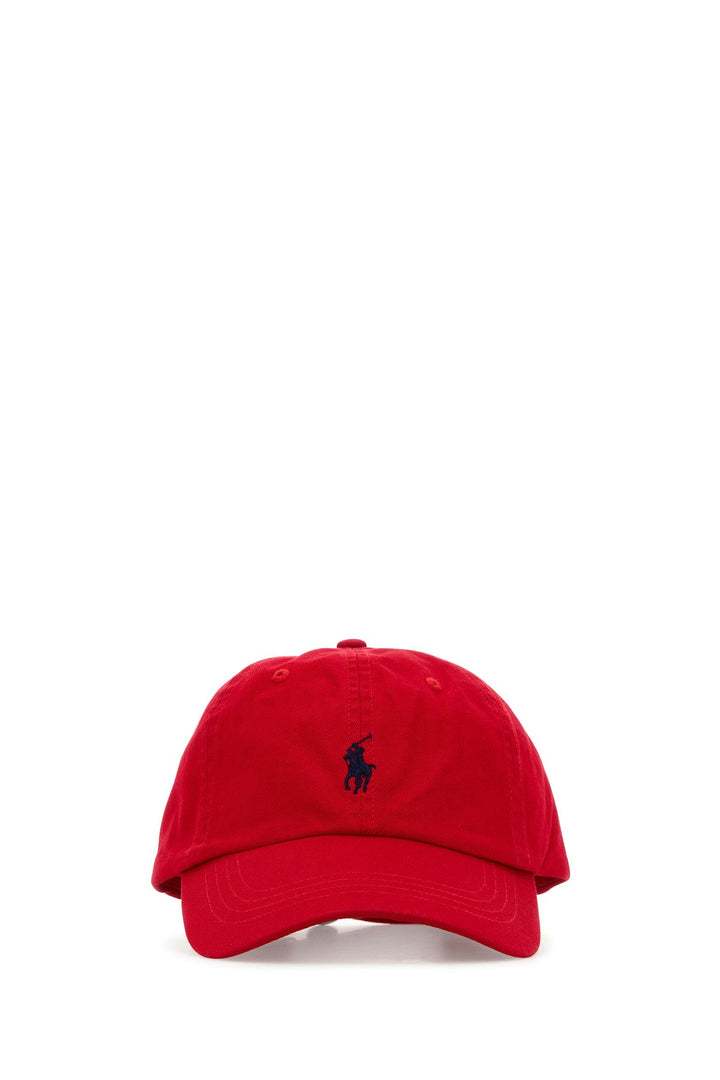 Red cotton baseball cap