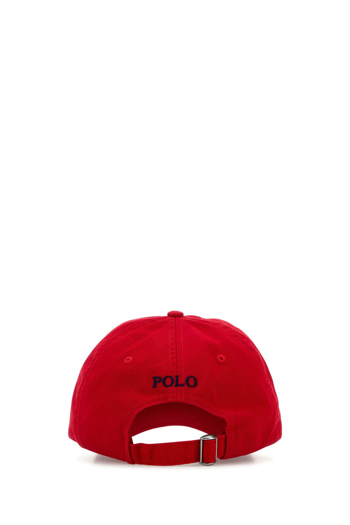 Red cotton baseball cap