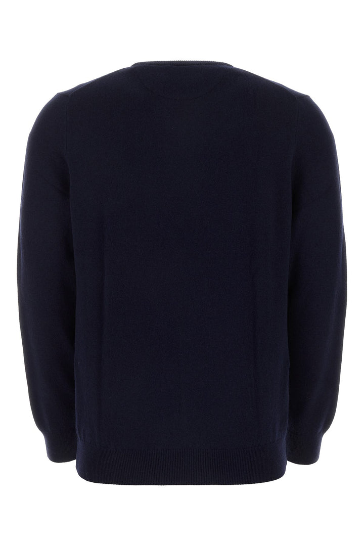 Navy blue wool sweater