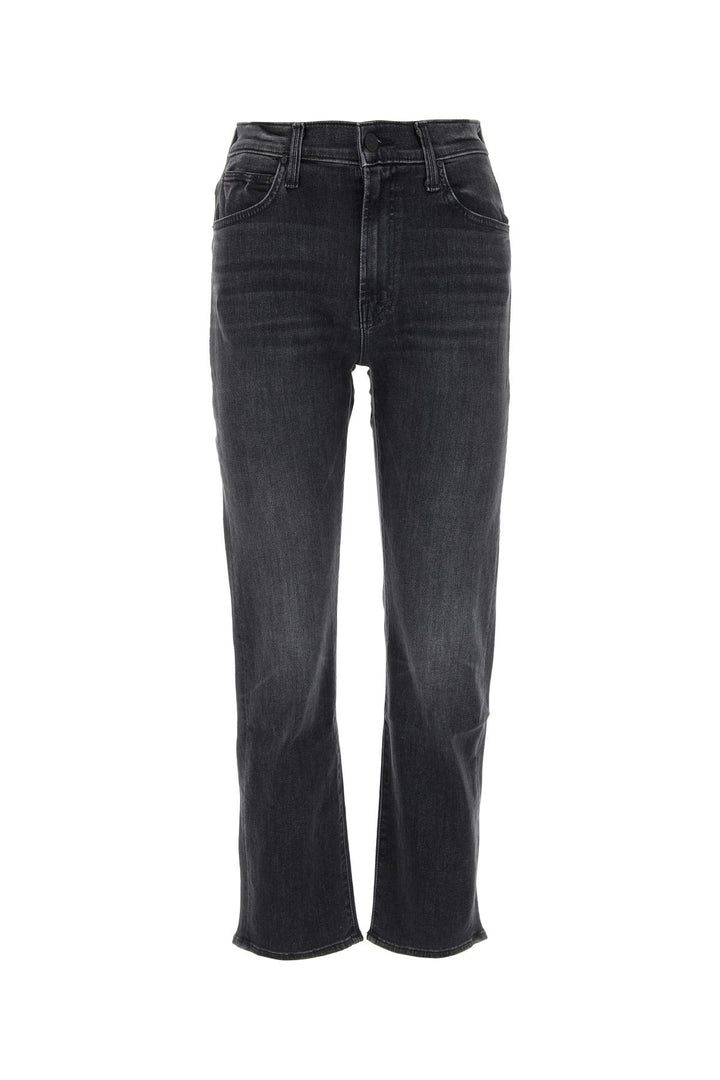 Black stretch denim The Ditcher Zip Ankle jeans