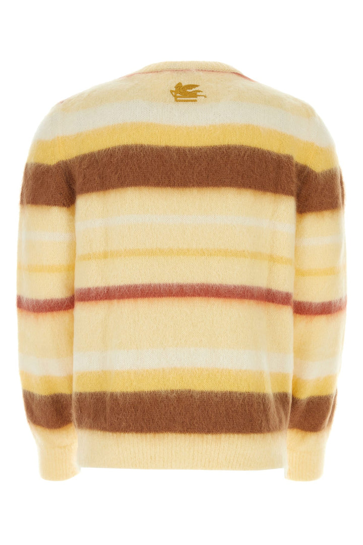 Embroidered mohair blend sweater