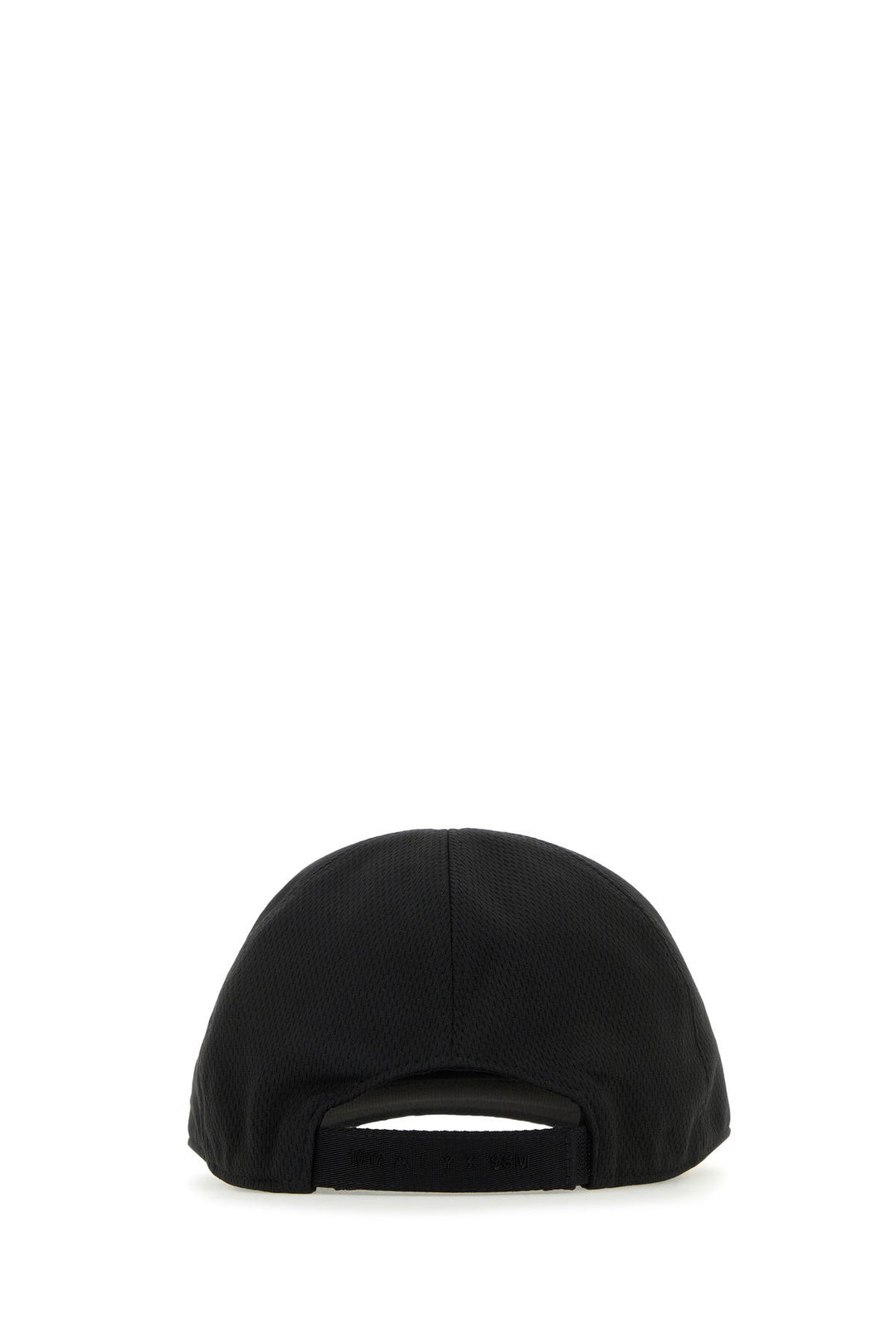 Black polyester baseball cap