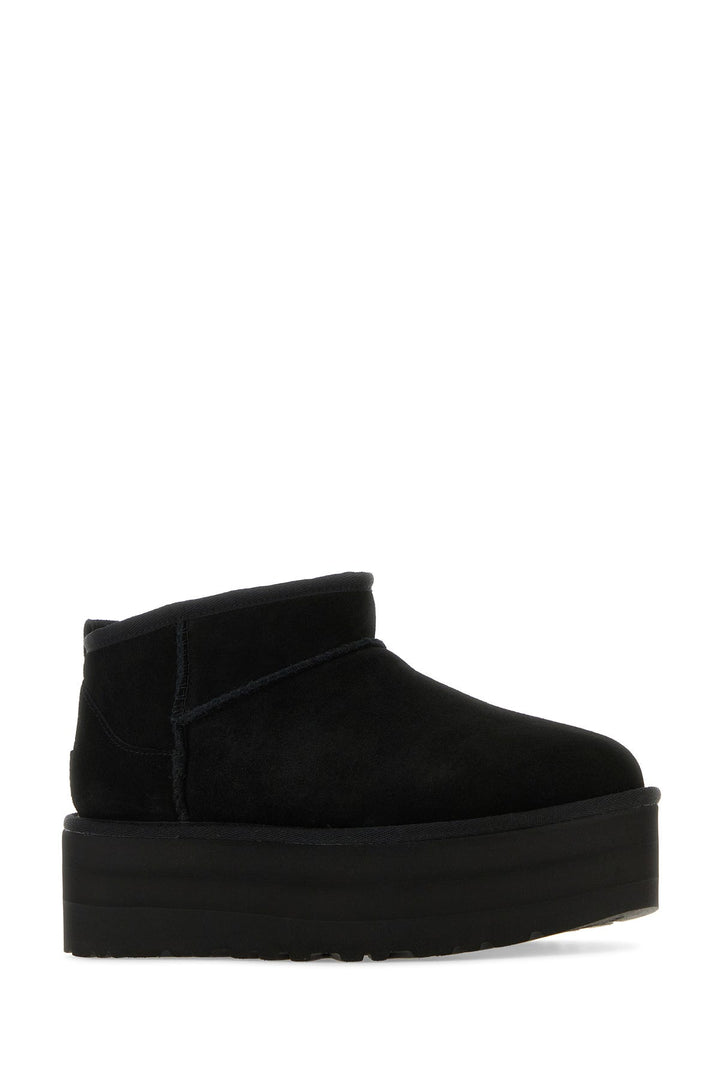 Black suede Classic Ultra Mini Platform ankle boots