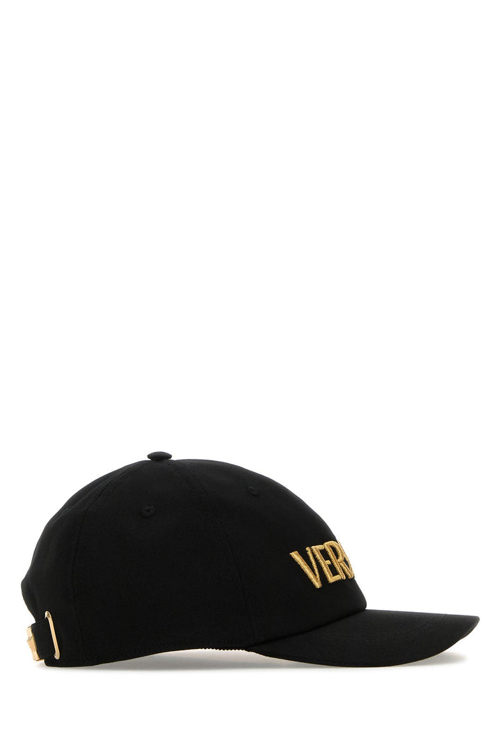 Black cotton baseball cap