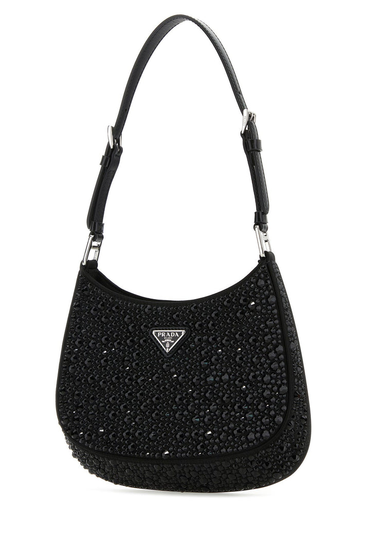 Embellished satin Cleo handbag