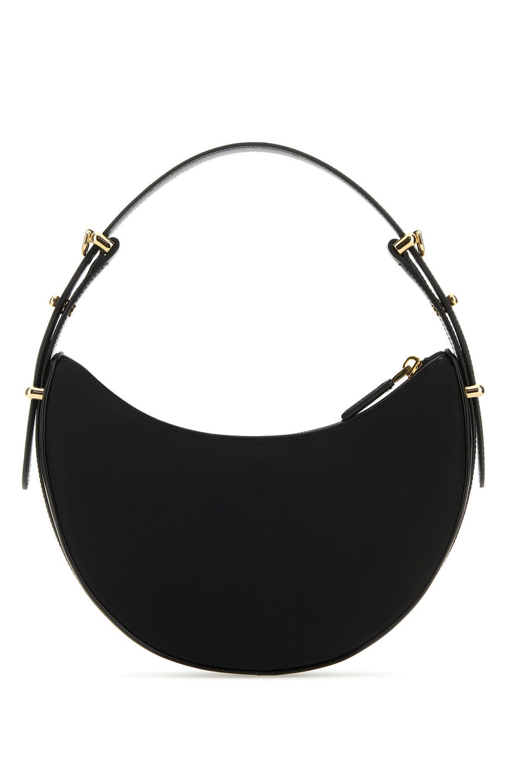 Black Re-Nylon and leather ArquÃ¨ handbag