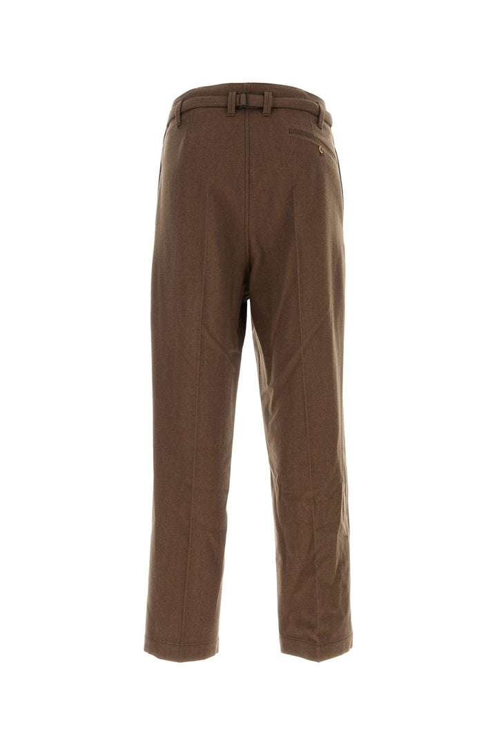 Brown wool blend pant