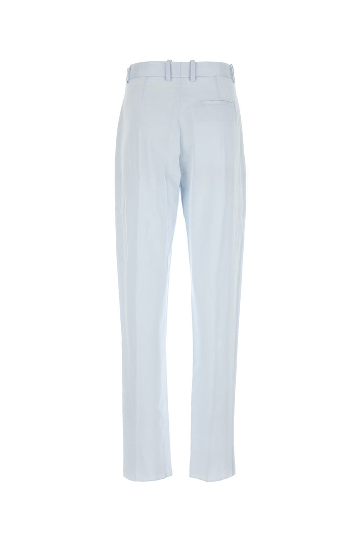 Pastel light-blue twill pant