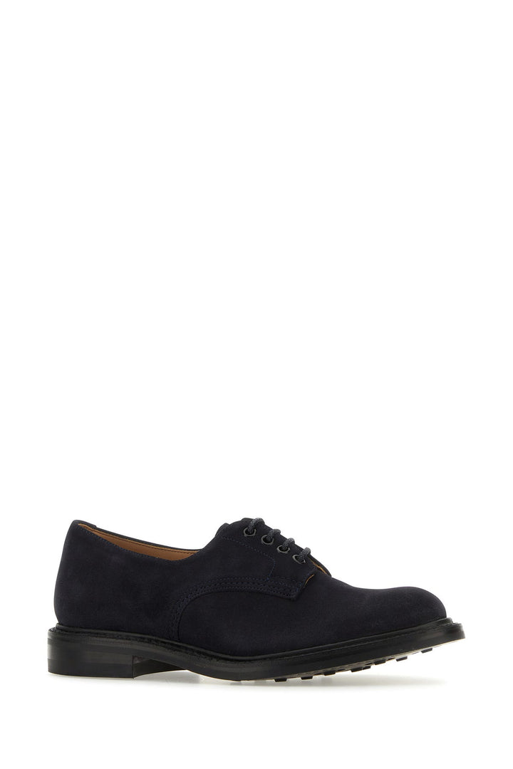 Midnight blue suede Daniel lace-up shoes