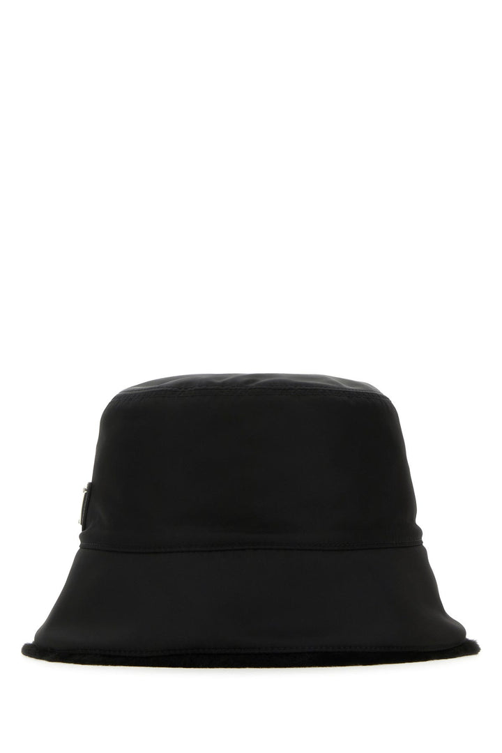 Black nylon hat