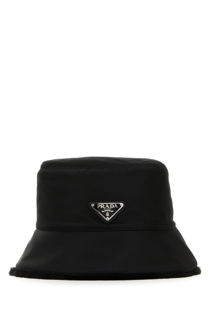 Black nylon hat