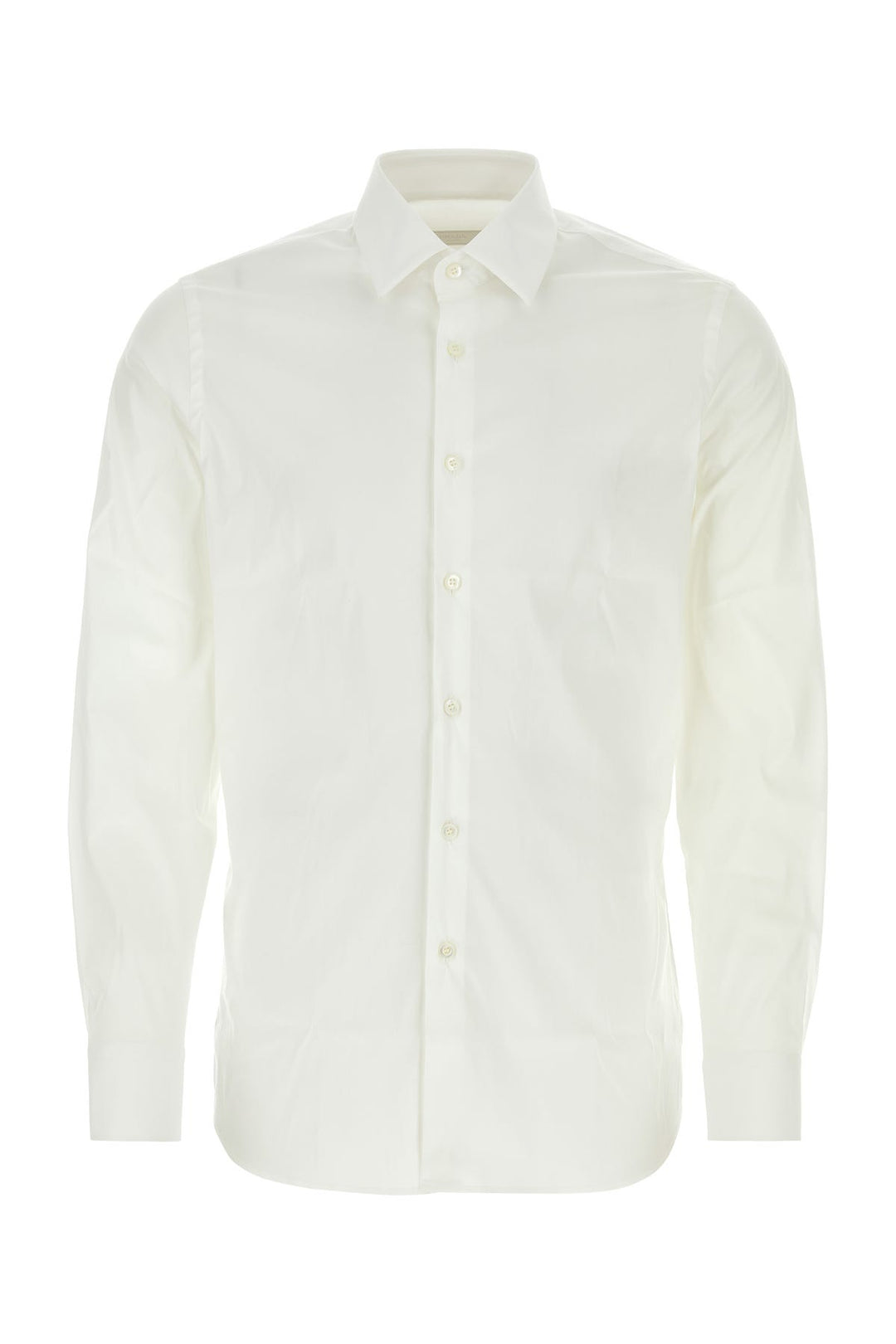 White stretch poplin shirt