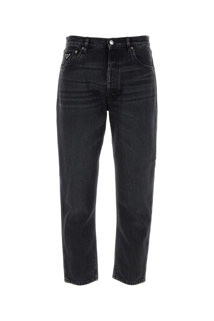 Black denim jeans