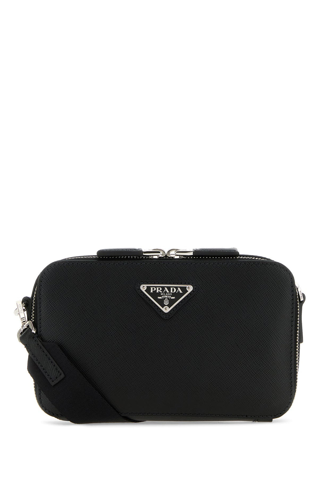 Black leather Brique crossbody bag