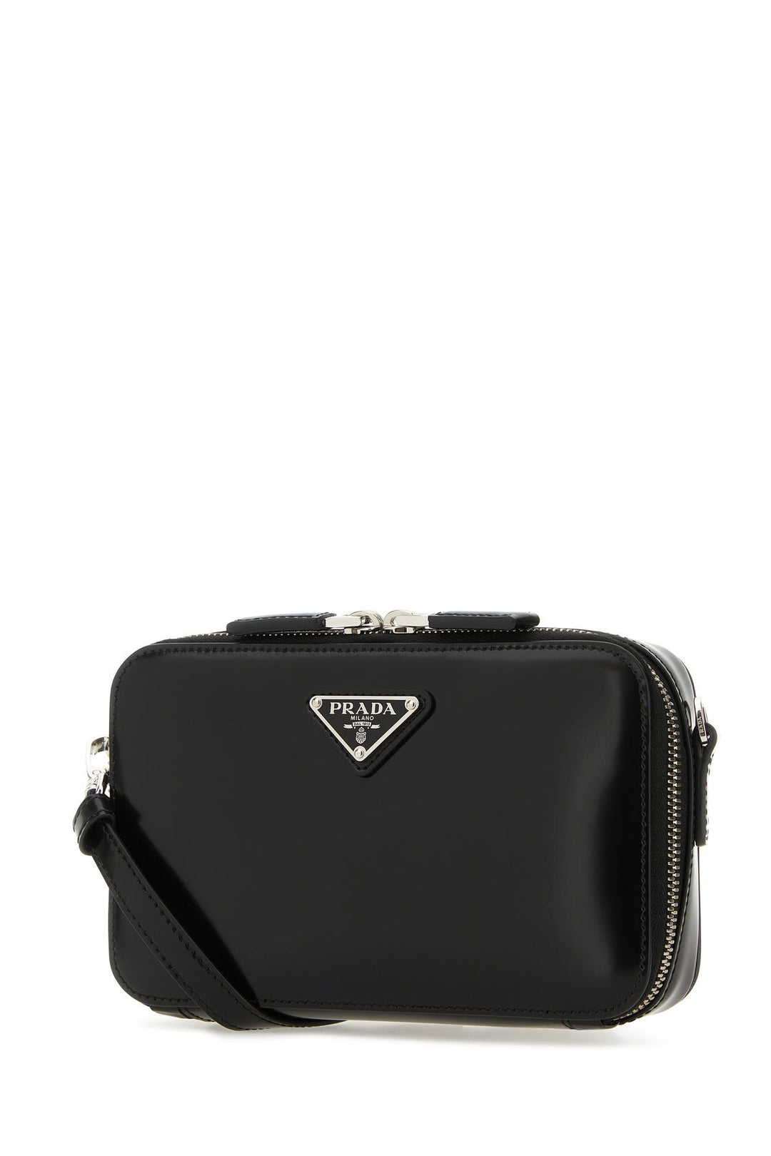 Black leather Brique crossbody bag