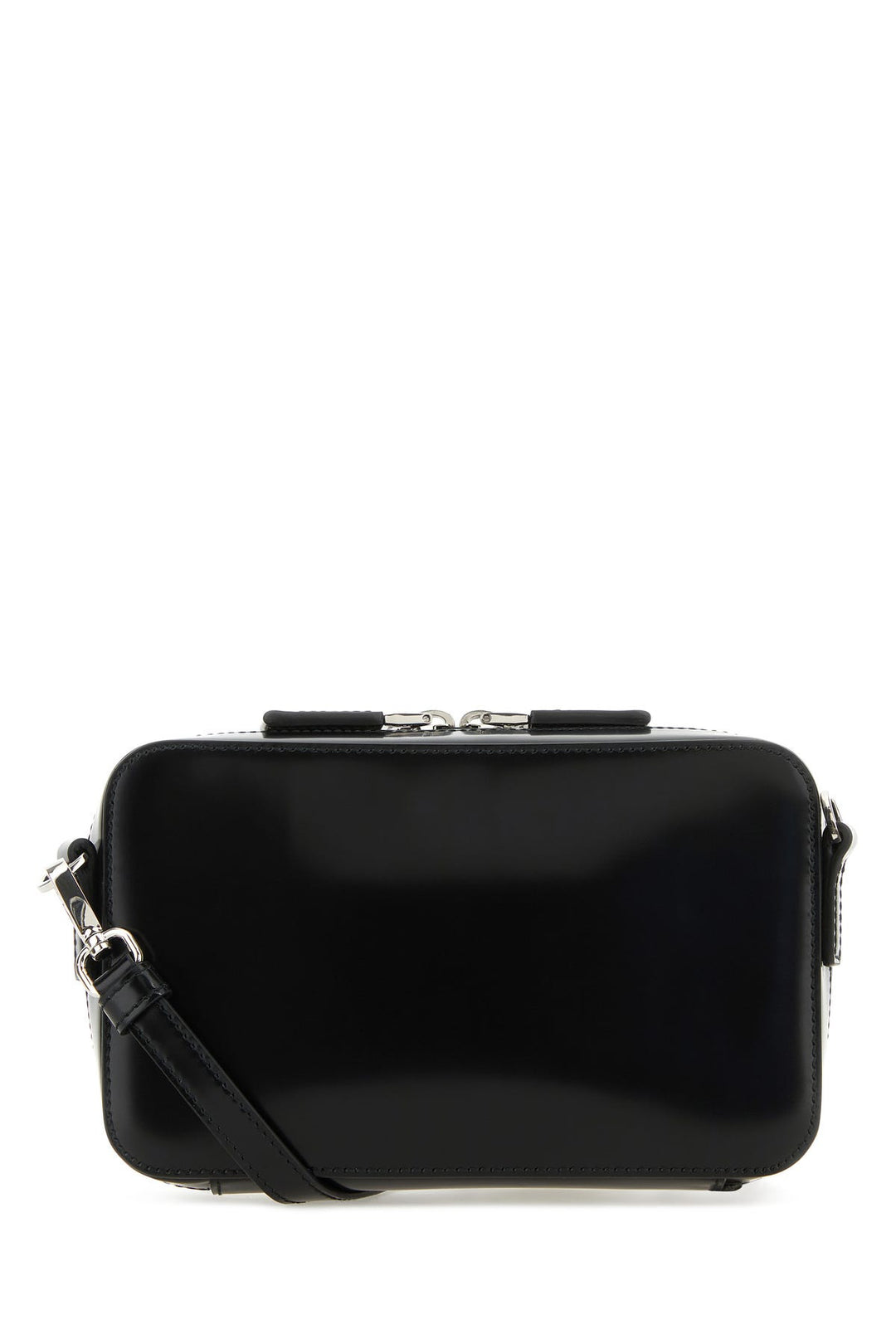 Black leather Brique crossbody bag