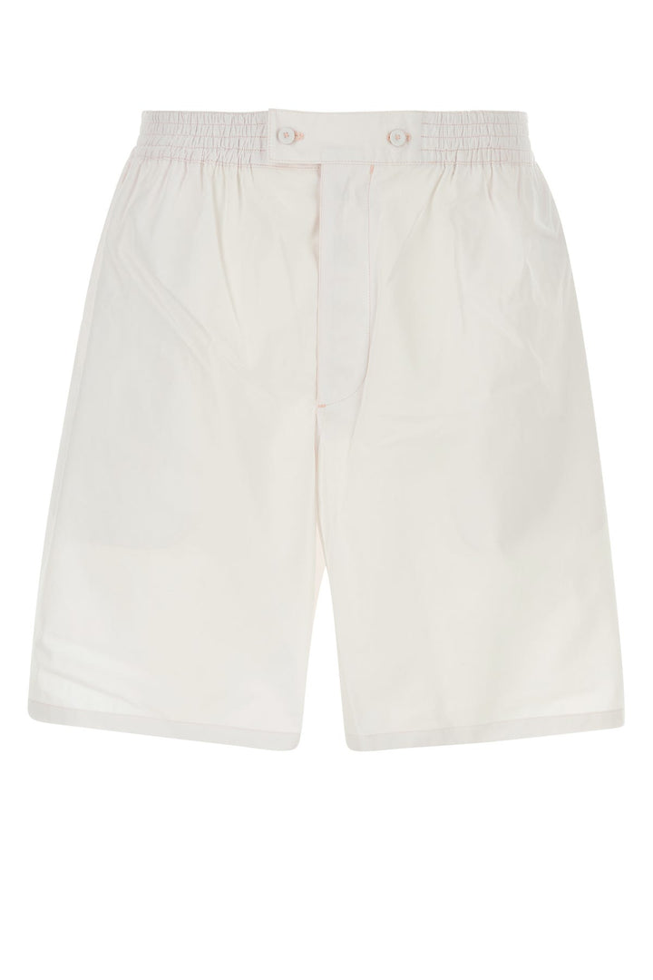 Light pink cotton bermuda shorts