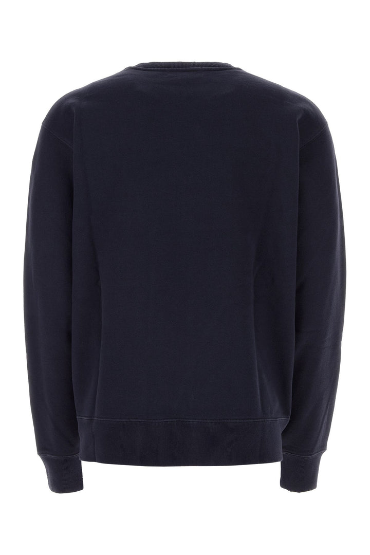 Midnight blue cotton blend sweater