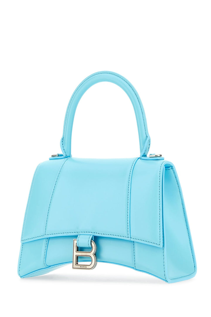 Light blue leather small Hourglass handbag