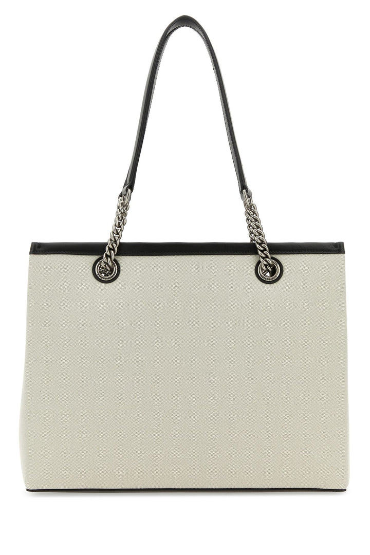 Ivory canvas M Duty Free shopping bag