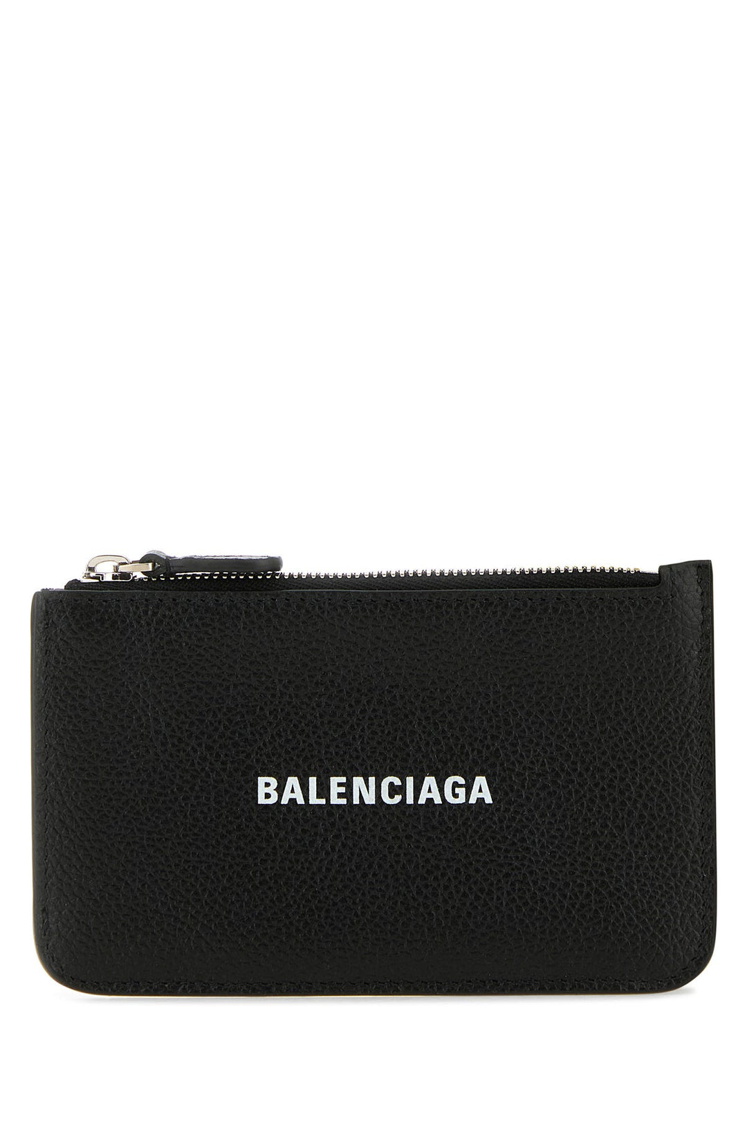 Black leather card holder