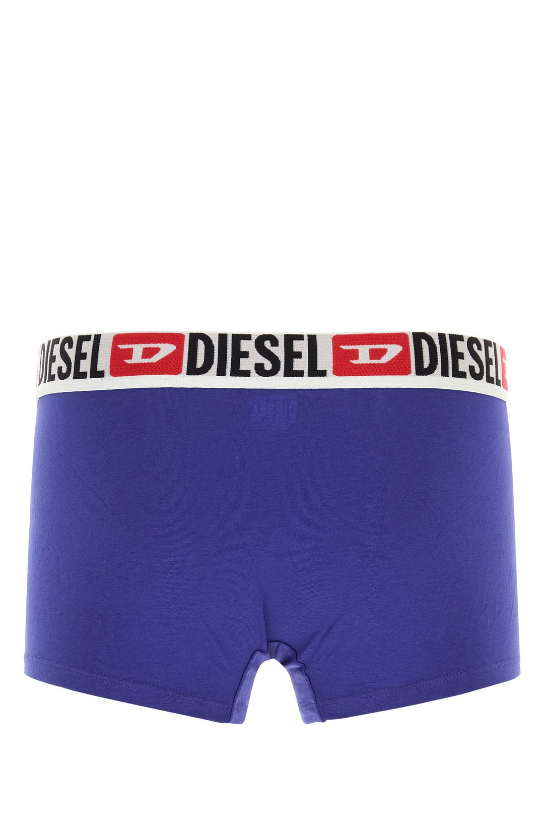 Electric blue stretch cotton boxer set