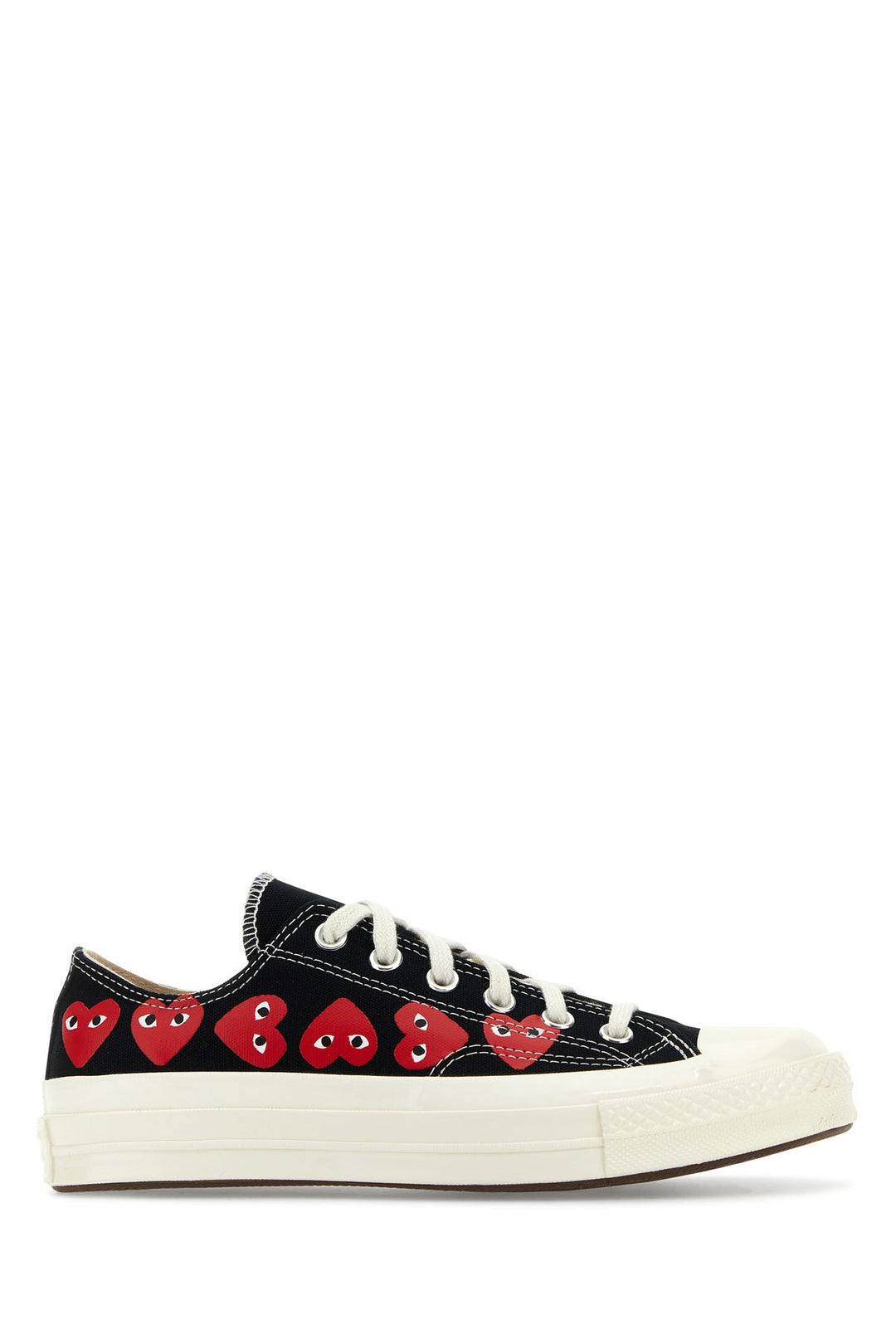 Black canvas Comme Des GarÃ§ons X Converse sneakers