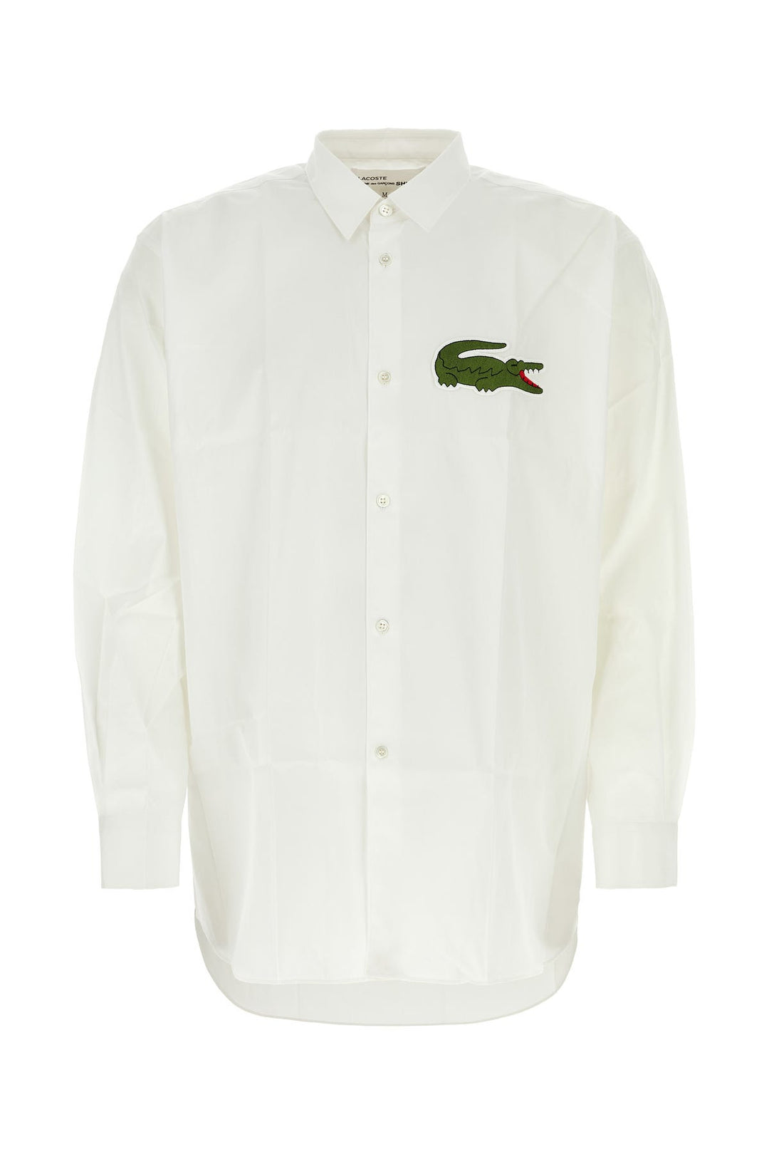 White poplin Comme Des GarÃ§ons Play X Lacoste shirt