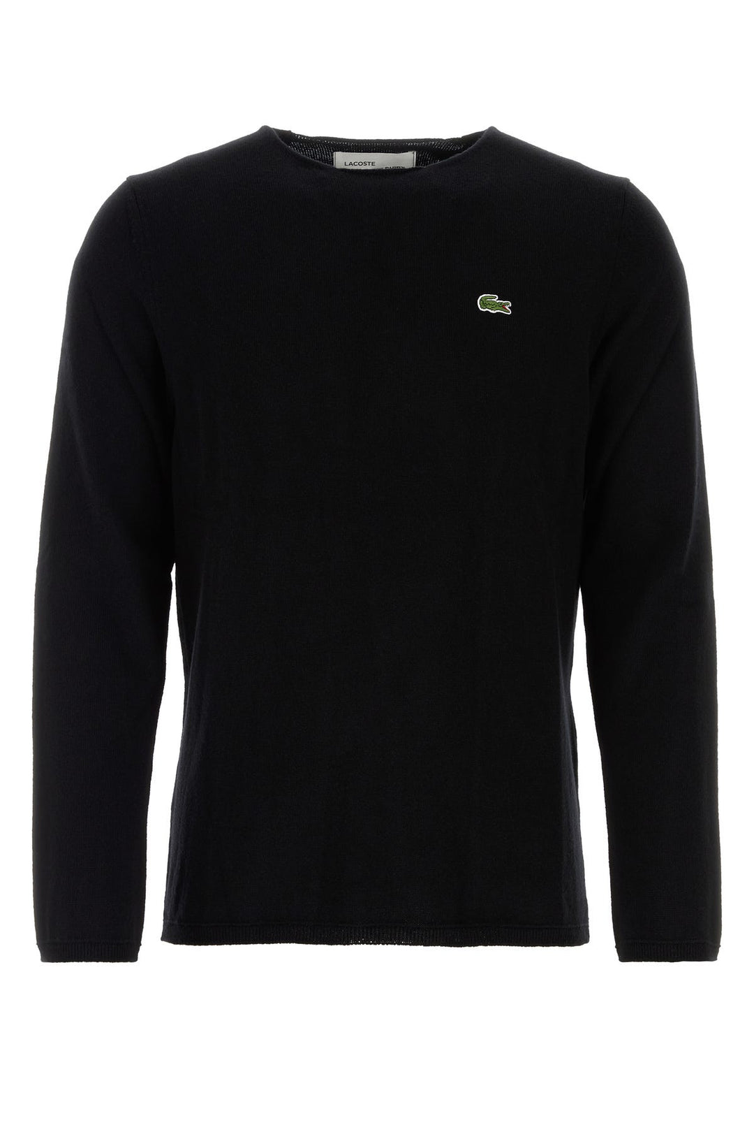 Black wool Comme Des GarÃ§ons Play X Lacoste sweater