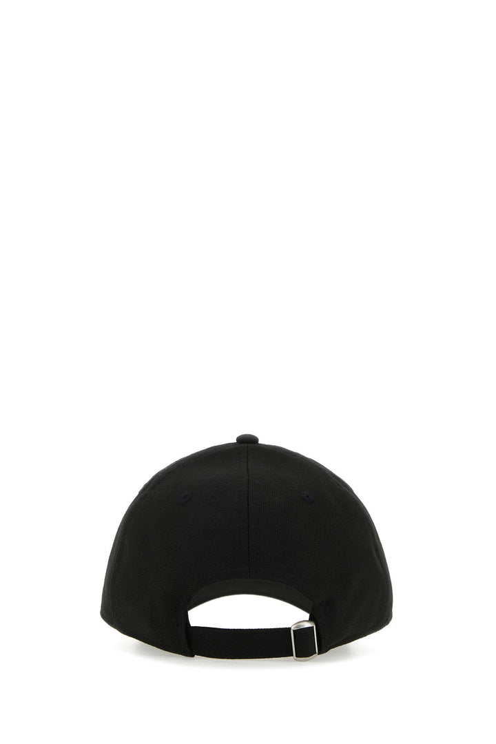 Black wool baseball hat