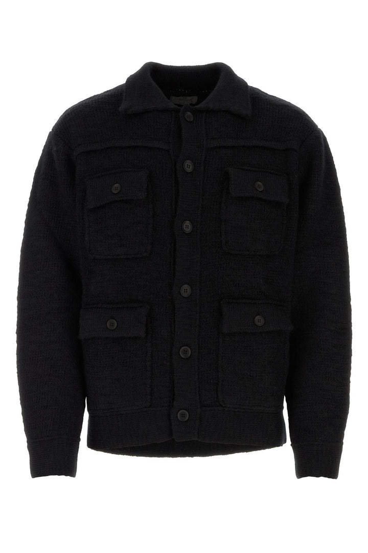 Black wool blend jacket