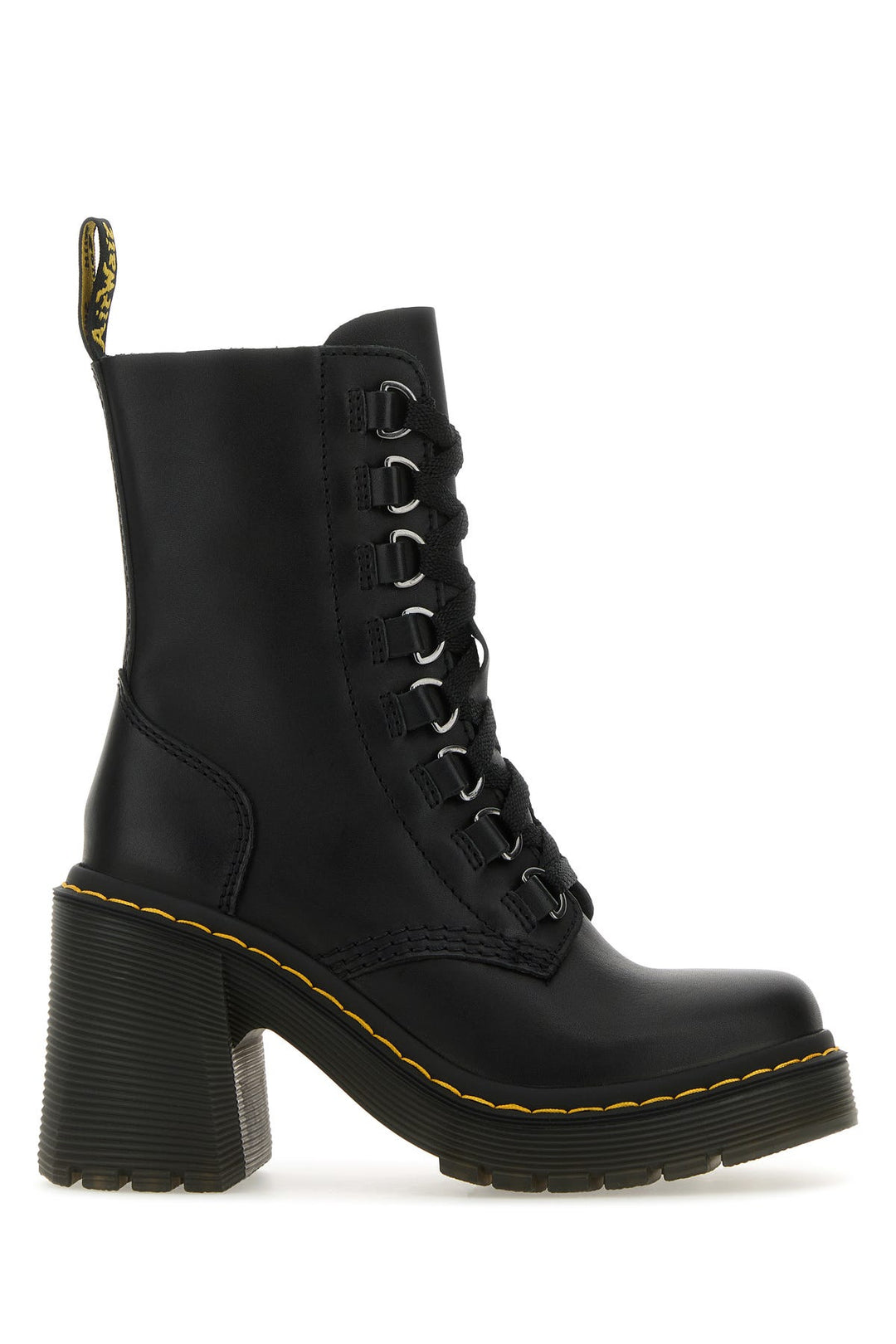 Black leather Chesney ankle boots