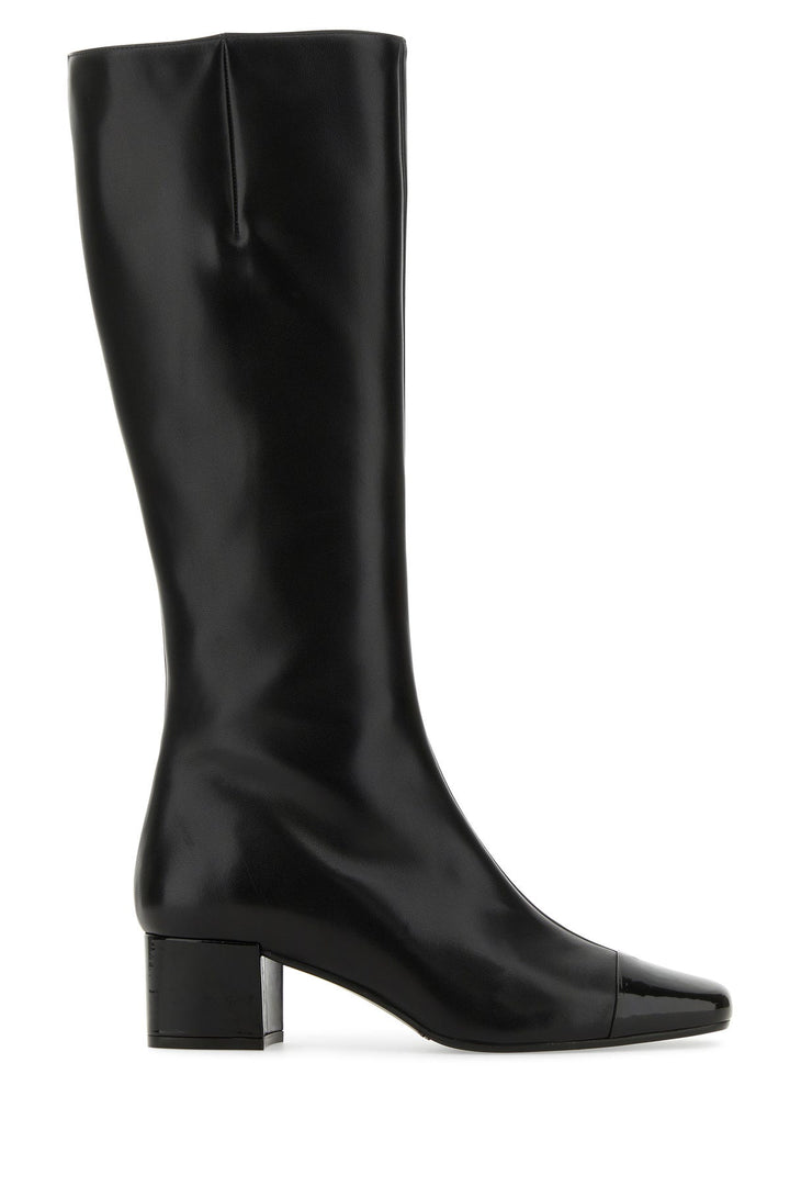 Black leather Malaga boots